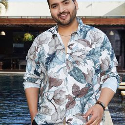 Instafab Plus Men Comfort Opaque Printed Casual Shirt-picture-27