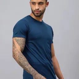 VECTOR X Men Solid Round Neck T-Shirt image 3