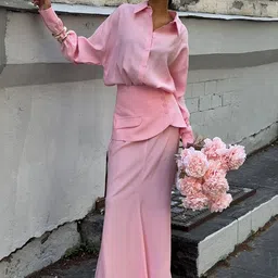 LULU & SKY Shirt Collar Shirt & Blazer With Trousers Co-Ords-picture-14