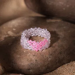 Priyaasi Women White Beaded Ring-picture-18