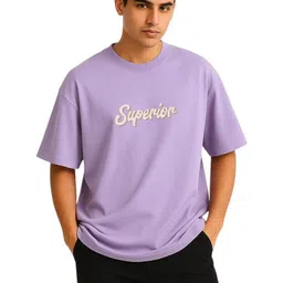 Billion Typography Printed Drop-Shoulder Sleeves Pure Cotton Oversized T-shirt-picture-38