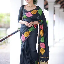 VILLE FASHION Art Silk Kanjeevaram Saree-image-42