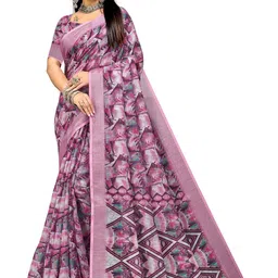PARVOTSAV Multi Linen Blend Saree-picture-24