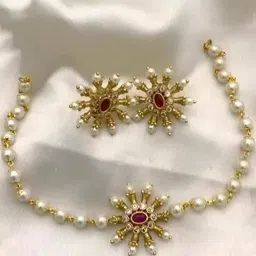 ARADHEMA Women White Jewellery Set-picture-24