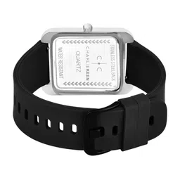 CHARLIEKEEN Men Brass Dial & Straps Analogue Watch CC-GSQ008-SLV-BLK image 3