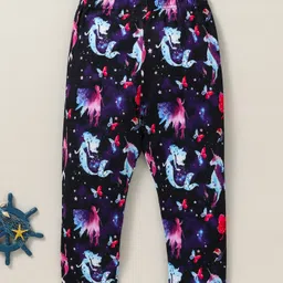 Kookie Kids Full Length Unicorn Printed Leggings - Navy Blue image 2