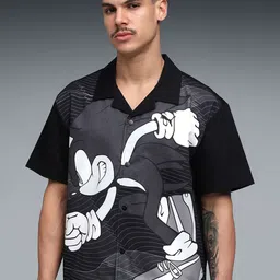 Puma Men Relaxed Fit Graphic Printed Spread Collar Cotton Casual Shirt-picture-16