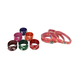 SOMIL Set Of 28 Stone Studded Bangle-picture-29