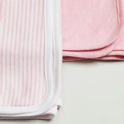 Juniors by Babyshop Pink & White Set of 2 Single Bed Blanket image 3