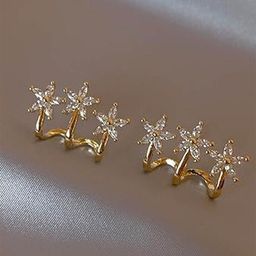 EL REGALO Artificial Stones Studded Star Shaped Studs-picture-32