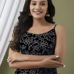 Demirner Floral Print Fit & Flare Midi Dress image 2