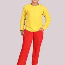 BAESD Boys Mid-Rise Regular Cargo Trousers image 3