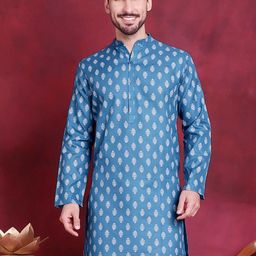 Jompers Men Floral Printed Kurta-picture-32