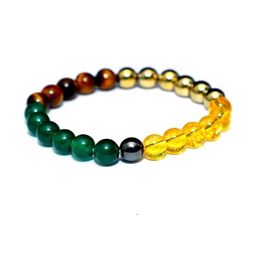 VIBESLE Unisex Multi Green Gold Citrine Bracelet-picture-22