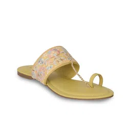 Lascia Women Embroidered One Toe Flats-picture-17