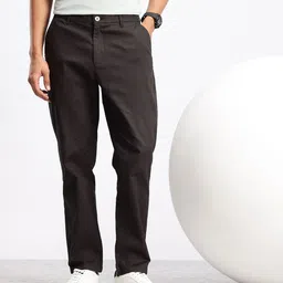 Aeropostale Men Self Design Textured Chinos Trousers image 3