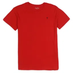 Palm Tree Boys Solid Round Neck Cotton T-shirt image 5