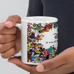 Mr UVD White & Red Printed Ceramic Matte Mug image 3