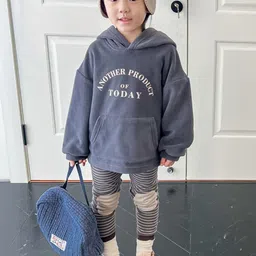 LULU & SKY Infant Girls Striped Knee Patch High-Rise Ankle-Length Leggings image 4