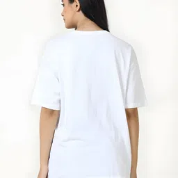 KAIDO Graphic Printed Drop-Shoulder Sleeves Round Neck Oversized Cotton T-Shirt image 3