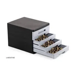 Mopak Decor Black Set of 1 Regular Shelf Liner Organisers image 2