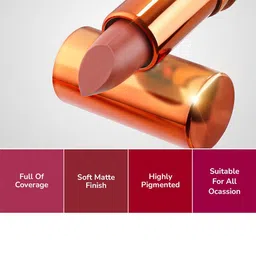 MILA BEAUTE Bold & Matte Lipstick Enriched With Jojoba Oil - 4.2 g - Dare Devil image 2