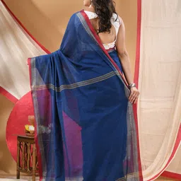 DESH BIDESH Woven Design Zari Pure Cotton Handloom Saree image 5