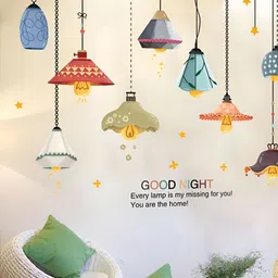 INDIAN ROYALS Grey & Orange Lamp Die Printed Self-Adhesive & Durable Wall Sticker-image-8