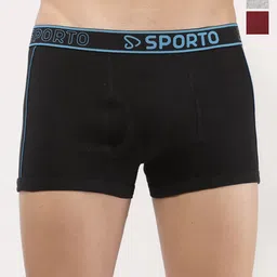 Sporto by Macho Pack Of 3 Bio-Polish Mid-Rise Short Trunks-image-89