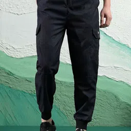 POPCULTR Men Polyester Regular Fit Track Pants-image-2