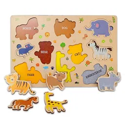 Webby Wooden Animal Board Puzzle - 9 Pieces image 4