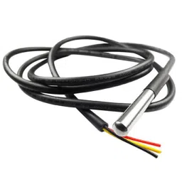 DS18B20 Water Proof Temperature Probe – Black (1m) Original Chip image 4