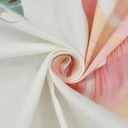 MORADO White & Pink Floral Printed 210 TC Single Bedsheet Set 1.57 m x 2.36 m image 2