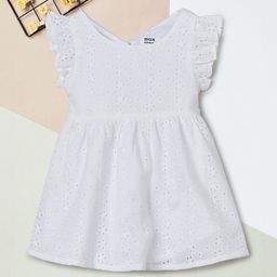 max Girls Flutter Sleeves Fit & Flare Dress-picture-0