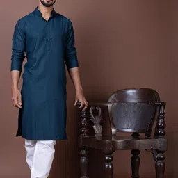 PulseIQ Men Cotton Straight Kurtas-picture-14