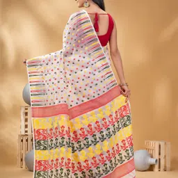 DESH BIDESH Woven Design Pure Cotton Jamdani Saree image 3