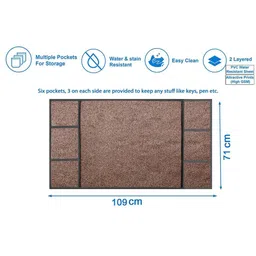 The Furnishing Tree Brown Plastic Refrigerator Cover image 4