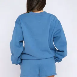 Mast & Harbour Round Neck Sweatshirt & Shorts Co-Ords image 2