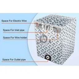 The Furnishing Tree Grey Plastic Washing Machine Cover image 3