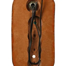 1ST TIME White & Brown Wood Contemporary Frustum Shaped Wall Lamp image 3