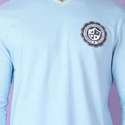 LIMEROAD Men Printed V-Neck Applique T-shirt image 3