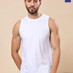 Friskers Pack Of 2 Pure Cotton Round Neck Gym Vests 200725AE-02-05-picture-20