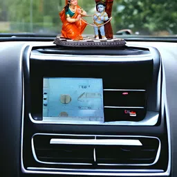 shree jinvar decor Red & Blue Yashoda Kanha Religious Idol Showpiece image 4