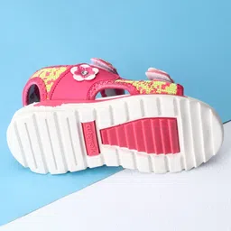 Cute Walk by Babyhug Sandals With Dual Velcro Closure - Fuchsia image 5