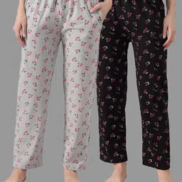 Women Pack Of 2 Relaxed-Fit Casual Wear Lounge Pants/Pyjama-image-55