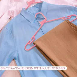 Aura Pack Of 6 Pink Clothes Hanger image 4