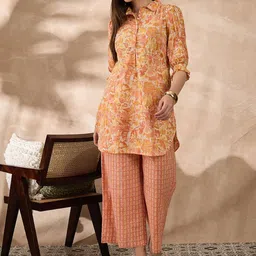 all about you Printed Top With Trousers Co-Ords-picture-23