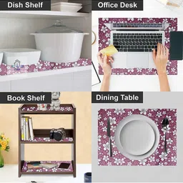 Mopak Decor Purple Set of 1 Regular Shelf Liner Organisers image 2