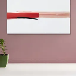nestroots White & Red Abstract Canvas Painting Wall Art-picture-26
