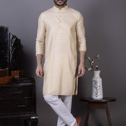 DEVOILER Men Ethnic Motifs Regular Pure Cotton Kurta with Pyjamas-picture-16